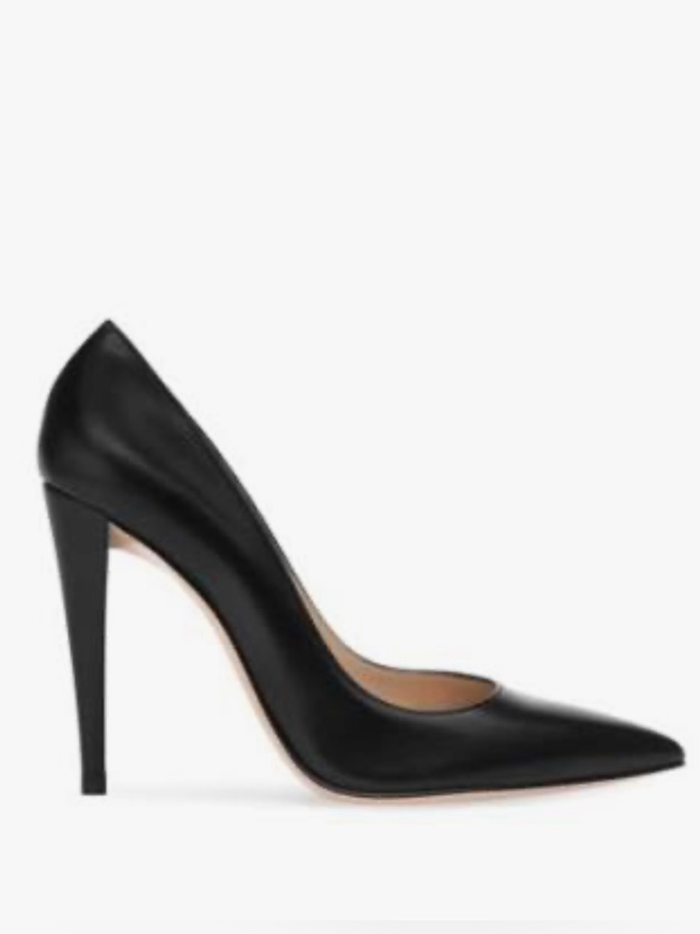 Gianvito Rossi Scarlett Black Leather Stiletto Pumps - Size 40 EU